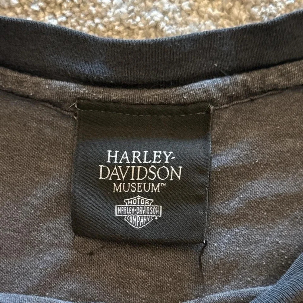 Harley-Davidson Museum T-Shirt Men's XXL Black Short Sleeve Biker Tee